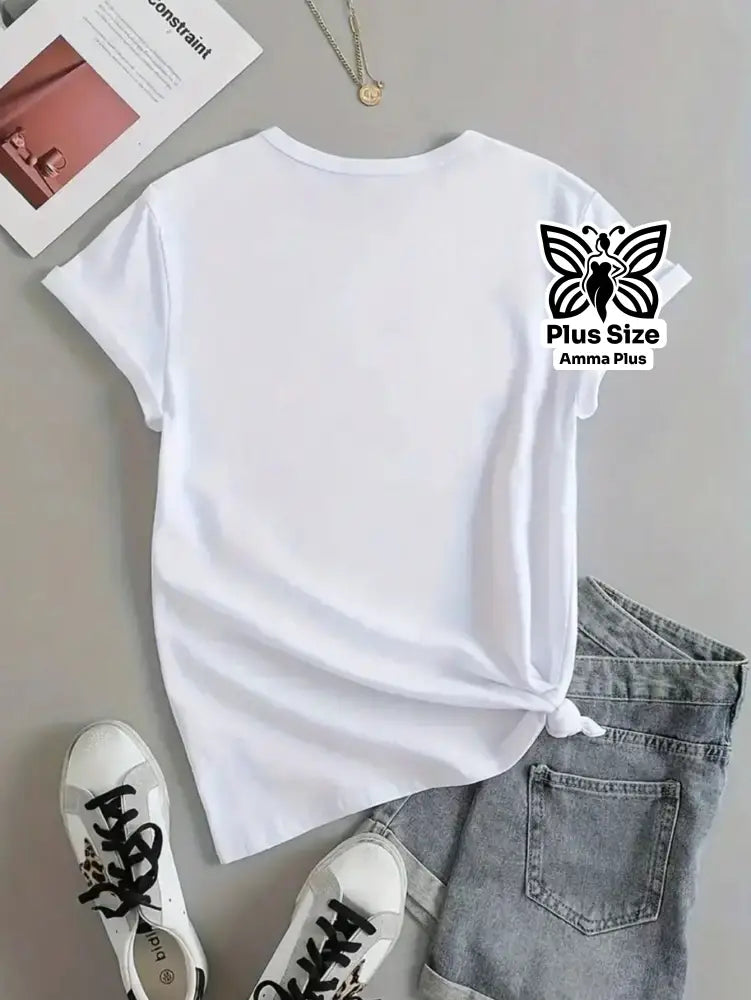 Blusa Estampada California Los Angeles Plus Size - Amma Plus