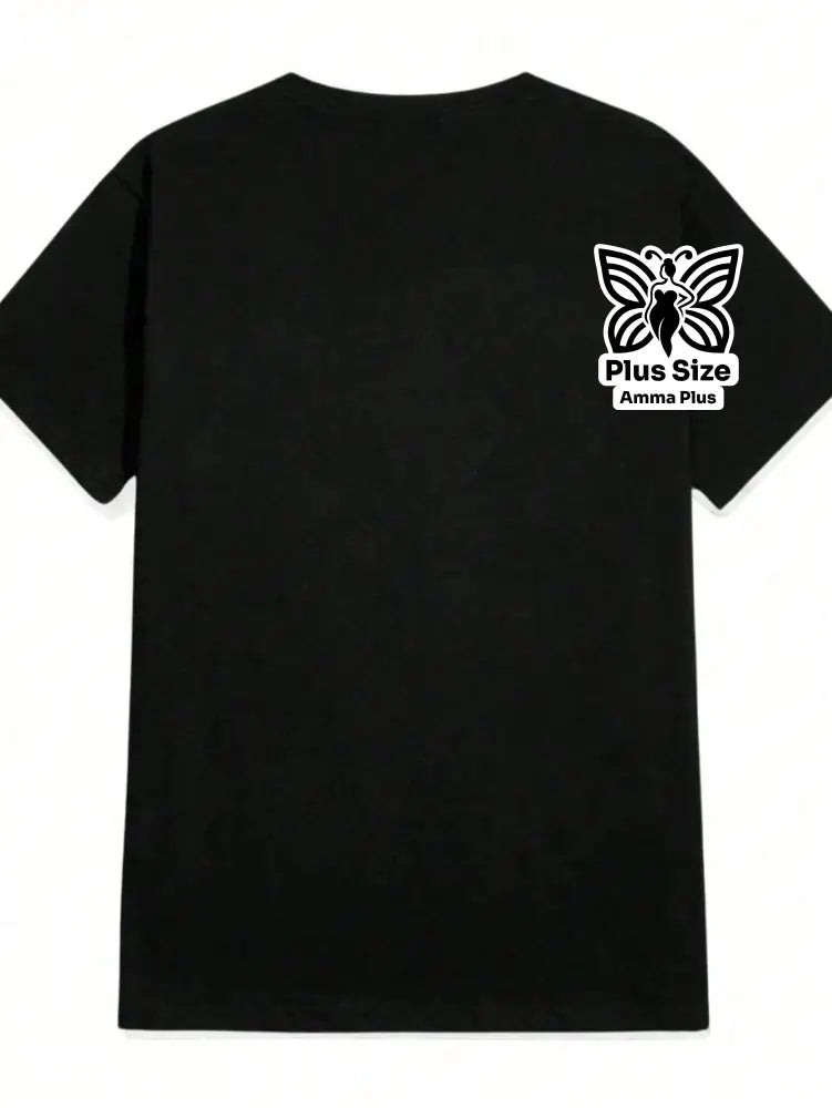 Blusa Estampada Minimalista Pegada De Pata Plus Size - Amma Plus