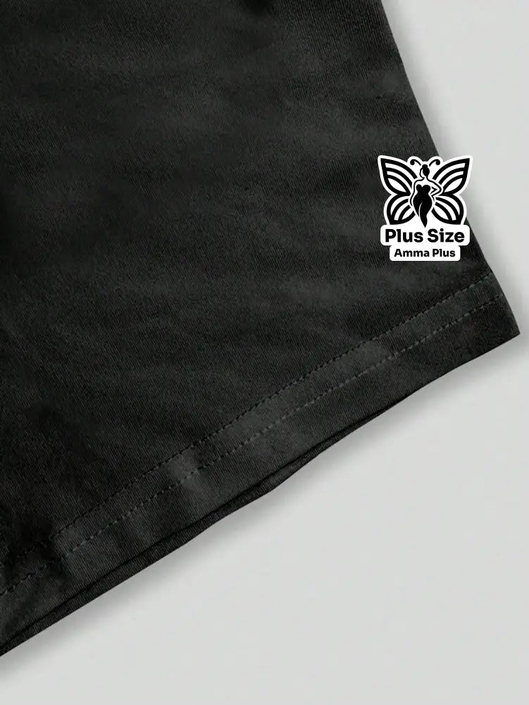 Blusa Estampada Minimalista Pegada De Pata Plus Size - Amma Plus