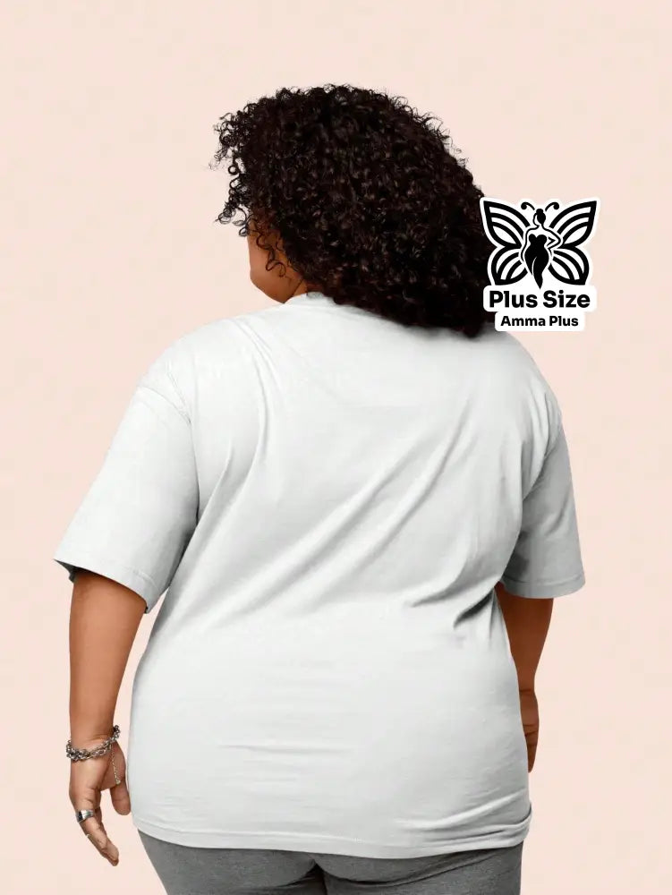 Blusa Oversized Estampada Brooklyn New York Plus Size - Amma Plus