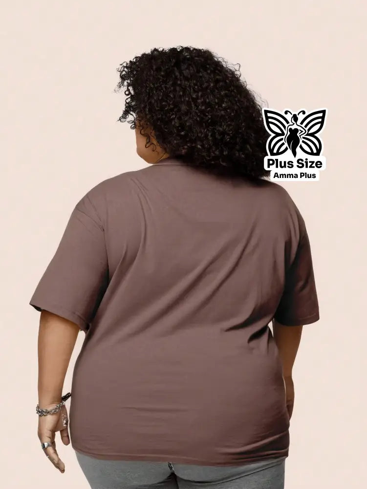 Blusa Oversized Estampada Intense Fellings Plus Size - Amma Plus