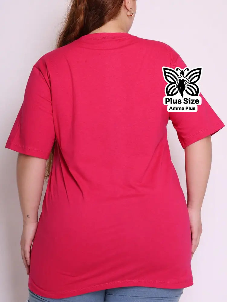 Blusa Estampada Frase Divertida Namastê Plus Size - Amma Plus