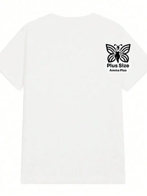 Blusa Estampada Minimalista Pegada De Pata Plus Size - Amma Plus
