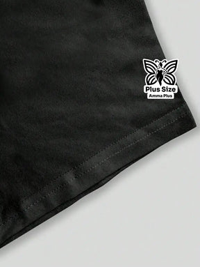 Blusa Estampada Minimalista Pegada De Pata Plus Size - Amma Plus
