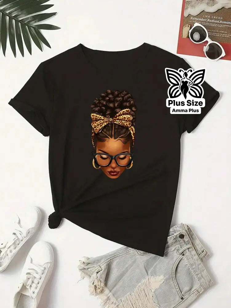 Blusa Estampada Mulher Estilo Afro Plus Size - Amma Plus