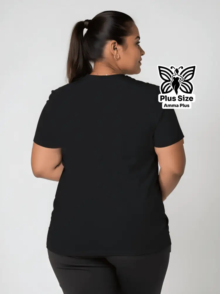 Blusa Estampada Símbolo Infinito Corações Plus Size - Amma Plus