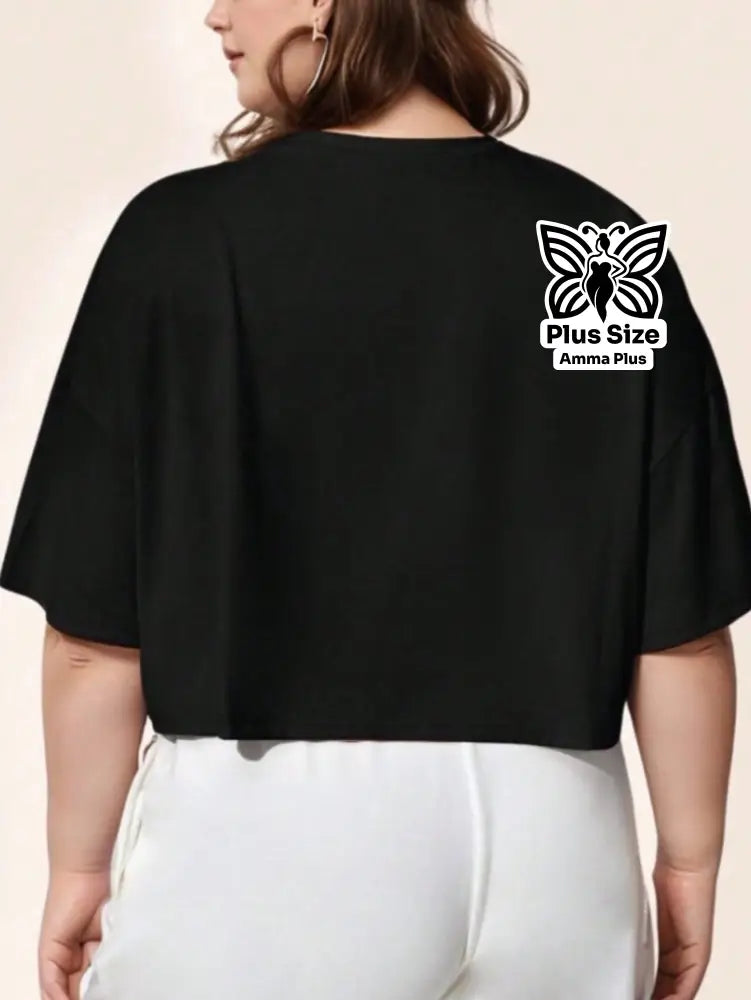 Blusa Oversize Estampada New York Casual Plus Size - Amma Plus
