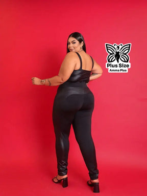 Calça Montaria Justa Cintura Alta Sem Bolsos Plus Size - Amma Plus