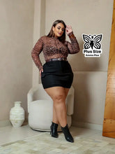 Conjunto Body Estampado Com Saia Cargo Plus Size - Amma Plus