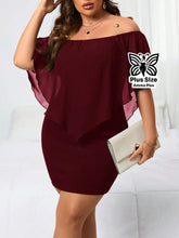 Vestido Curto Ciganinha Soltinho Com Babado Plus Size - Amma Plus